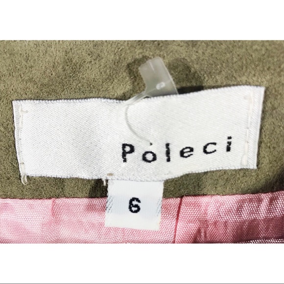Poleci Ultra Suede Color Block Mini Pencil Skirt - Picture 5 of 5